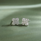 Blooming Diamond Studs, Sterling Silver, 7/8 ct Lab Grown Diamond-6