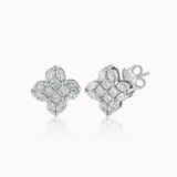 Blooming Diamond Studs, Sterling Silver, 7/8 ct Lab Grown Diamond-3