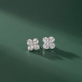 Blooming Diamond Studs, Sterling Silver, 7/8 ct Lab Grown Diamond-5