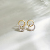 Forever Linked Diamond Earrings, 14K Gold Vermeil, 3/8 ct Lab Grown Diamond-1
