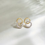 Forever Linked Diamond Earrings, 14K Solid Gold, 3/8 ct Lab Grown Diamond-1