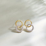Forever Linked Diamond Earrings, 14K Solid Gold, 3/8 ct Lab Grown Diamond-6