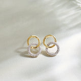 Forever Linked Diamond Earrings, 14K Solid Gold, 3/8 ct Lab Grown Diamond-6