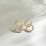 Forever Linked Diamond Earrings, 14K Gold Vermeil, 3/8 ct Lab Grown Diamond-6