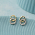 Forever Linked Diamond Earrings, 14K Solid Gold, 3/8 ct Lab Grown Diamond-5