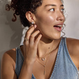 Halo Grid Diamond Earrings