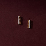 Gleaming Bar Diamond Earrings