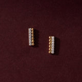 Gleaming Bar Diamond Earrings