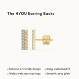 Gleaming Bar Diamond Earrings