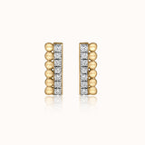 Gleaming Bar Diamond Earrings