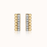 Gleaming Bar Diamond Earrings
