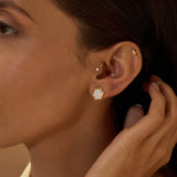 Golden Light Diamond Earrings
