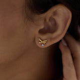 Dancing Diamond Bow Earrings