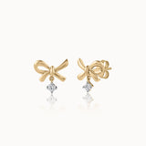 Dancing Diamond Bow Earrings