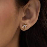 Swirl Diamond Earrings