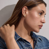Edgy Baguette Diamond Studs