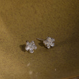 Diamond Blooming Sparkle Studs