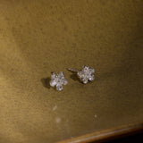 Diamond Blooming Sparkle Studs