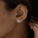 Diamond Blooming Sparkle Studs