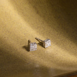 Princess Cluster Diamond Studs