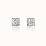Princess Cluster Diamond Studs