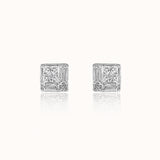 Princess Cluster Diamond Studs