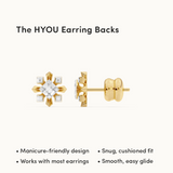 Star Petal Diamond Studs