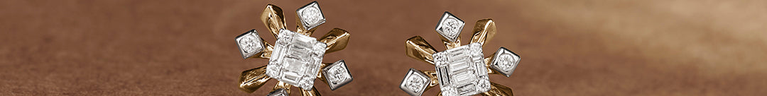 Star Petal Diamond Studs