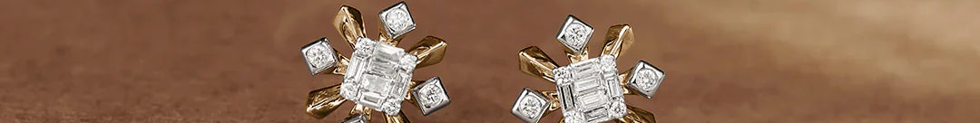 Star Petal Diamond Studs