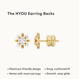 Star Petal Diamond Studs