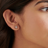 Star Petal Diamond Studs