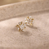 Star Petal Diamond Studs