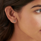 Evil Eye Diamond Studs