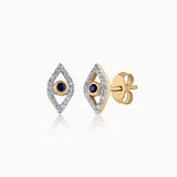 Evil Eye Diamond Studs