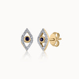 Evil Eye Diamond Studs