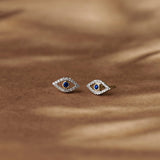 Evil Eye Diamond Studs