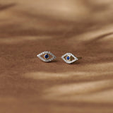 Evil Eye Diamond Studs