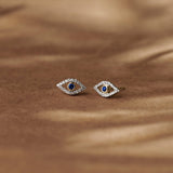 Evil Eye Diamond Studs