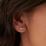 Three Petal Studs