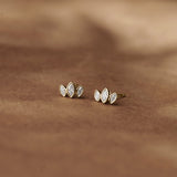 Three Petal Studs