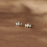 Three Petal Studs
