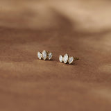 Three Petal Studs