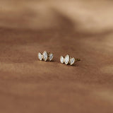 Three Petal Studs