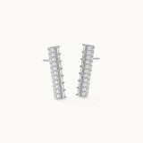 Two Row Diamond Linear Studs