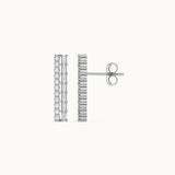 Two Row Diamond Linear Studs