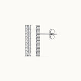 Two Row Diamond Linear Studs