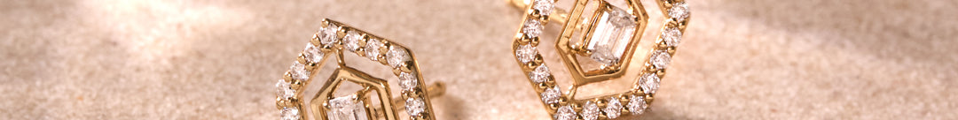 Radiant Halo Diamond Earrings