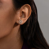 Radiant Halo Diamond Earrings