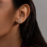 Radiant Halo Diamond Earrings