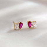 Gem Duo Stud Earrings